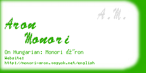 aron monori business card